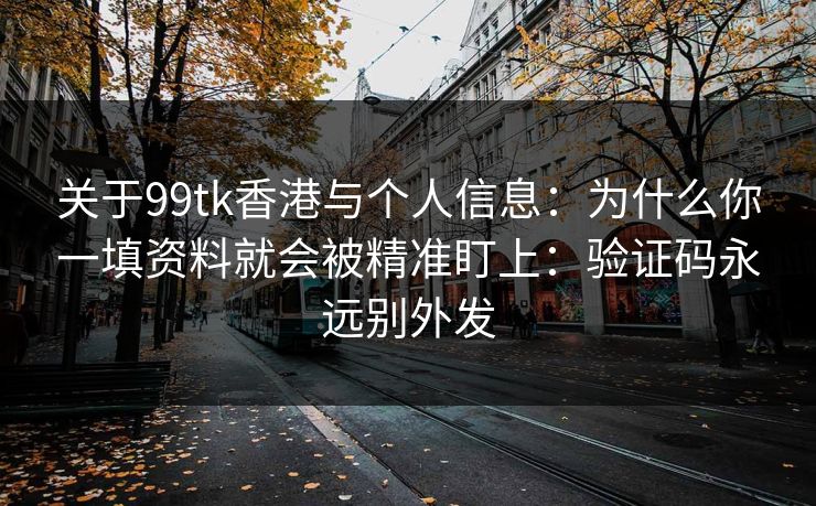 关于99tk香港与个人信息：为什么你一填资料就会被精准盯上：验证码永远别外发